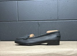 Ralph Lauren Gratia Black Leather Moccasin Loafers Women’s 9 B - £23.94 GBP