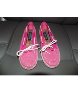 Sperry Top Sider Biscayne 1 Eye Pink Sequin YG42851F Size 1.5M Girl&#39;s EUC - €21,78 EUR