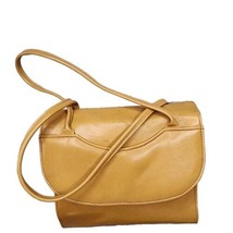 Vintage Markay Handbags Womens Purse Butterscotch Gold Foldover Flap Post Feet - £7.75 GBP