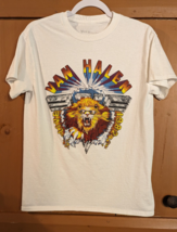 Van Halen T-shirt 1982 Mens Small Live Tour White Graphic Concert Crew Neck - $15.47
