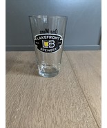 Lakefront Brewery Pint Beer Glass Black Logo One more! Then we Go. Milwa... - $19.18 CAD