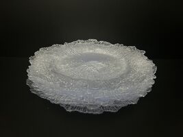 Set of 8 Clear Ice Plastic Chargers Plates Dish Set Wedding NWT New 12 X... - $24.72