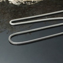 Mesh Chain Necklace Stainless Steel Lobster Clasp 20&quot; B35 - £3.20 GBP