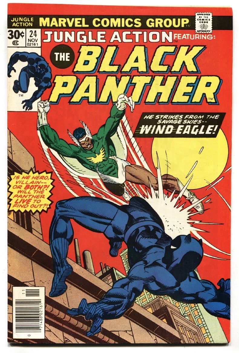 Jungle Action #24 1976  Black Panther vs WIND EAGLE - £30.23 GBP
