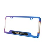 Brand New Universal 1PCS Cadillac Titanium Burnt Blue Metal License Plat... - $15.00