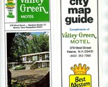 Valley Green Motel Brochure &amp; Keene New Hampshire Map 1960&#39;s Best Western - £14.01 GBP