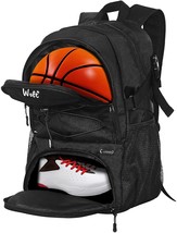 Wolt | Basketball Backpack Large Sports Bag With Separate Ball Holder &amp;,... - £36.95 GBP