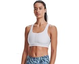 Under Armour Women’s Crossback Mid Impact Sports Bra - Size Large - WHITE - £15.97 GBP