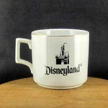 DISNEYLAND WALT DISNEY WORLD COFFEE CUP/MUG WHITE JAPAN CASTLE VINTAGE G... - $36.26