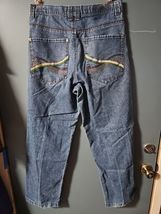 Southpole Denim Jeans Vintage Wide Leg Baggy Grunge 34x32 Patch South Pole - $68.31