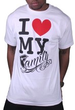 Famous Stars &amp; Straps Mens FSAS Love My Family White T-Shirt Small 105633 NWT - £26.23 GBP