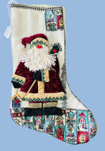 3D Country Santa Red And Blue Christmas Stocking from our Boutique 20” - £11.51 GBP