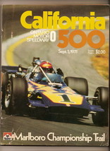 1971 Indy Cart California 500 race program - $43.46