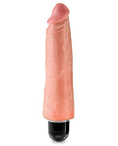 King Cock 8 Inch Vibrating Stiffy Realistic Dildo - £31.84 GBP