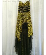 Cassandra Stone Mac Duggal Formal Dress Flash Animal Print Hi-Lo Size 2 NWT - $5,654.73 MXN