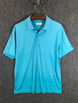 Grand Slam Golf Polo Men&#39;s Shirt Size Medium Green Collared Short Sleeve - $10.82
