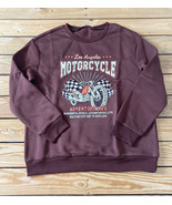 shein NWOT women’s motorcycle graphic sweatshirt Size M brown B10 - £6.96 GBP
