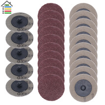 25pcs 50mm Sanding Disc for Roloc Polishing Pad Plate 2inch Sander Paper Di - £15.11 GBP