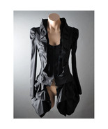 Victorian Goth Steampunk Bustle Tailcoat Ruffle Blouse Shirt S M L XL 2X... - $58.96 CAD+