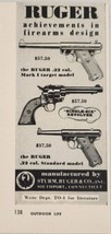 1954 Print Ad Ruger Semi-Automatic &amp; Single Shot Revolver .22 Cal Southport,CT - £8.49 GBP