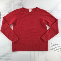 Vintage Belford Cashmere Sweater Womens Small Red Long Sleeve Crewneck - £19.38 GBP