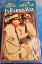 In Harm&#39;s Way (VHS 1988) 2 Tape John Wayne Kirk Douglas Pearl Harbor WWII - $4.75