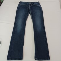 Silver Jeans SSR437 Women's Sz 29 Blue Denim Berkley Straight Embroidered Pants image 13