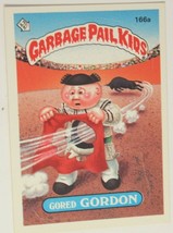 Gored Gordon Garbage Pail Kids Trading Card 1986 #166A - £2.35 GBP