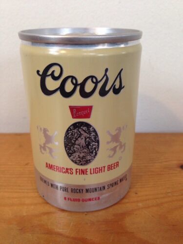 Vintage Aluminum Pop Top Beer Can Coors Light Banquet Waterfall 8floz Small - $19.79