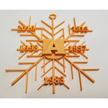 Auburn 3D Snowflake Ornament Football Championship Years War Eagle Tigers - £14.39 GBP