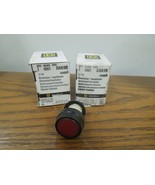 2-Square D 9001-D8A1R Red Push Button Surplus - $745.27 MXN