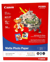 Matte Photo Paper Plus 8-1/2 x 11 ~ Pack of 50 Sheets Canon MO-101 ~ NEW... - $10.03 CAD
