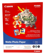 Matte Photo Paper Plus 8-1/2 x 11 ~ Pack of 50 Sheets Canon MO-101 ~ NEW... - $10.69 CAD