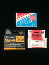Vintage Original Packaging Desk and Staple Gun Staples - Various Brands image 10