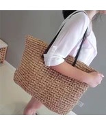 Hand Weaving beach bag, Shoulder bag, carrying handbag, Tote Bag 4 Colors - $48.80