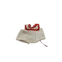 Vintage Doll Peasant Top White Red Ric Rac Lace Fits Barbie Skipper - $18.00