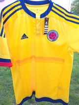 Adidas Columbia Colombia National Soccer Blank Jersey 2015 Football Size... - £28.31 GBP