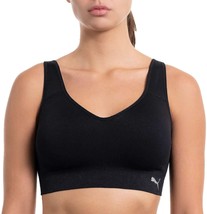PUMA Womens Removable Cups Racerback Sports Bra 1 Pack,Black,Large - £35.03 GBP