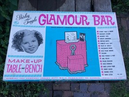 RARE Vintage SHIRLEY TEMPLE GLAMOUR BAR Make Up Table Bench Furniture Ga... - $296.95