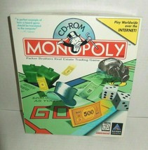 Vintage 1996 Monopoly CD ROM Big Box PC Collector Video Game Windows - $14.00