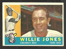 1960 Topps Baseball Card # 289 Cincinnati Reds Willie Jones ex - £1.59 GBP