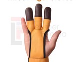 Archery Glove | Handmade Shooting Hunting Three Finger Gloves l Leather ... - £7.78 GBP
