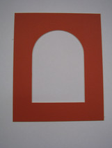 Picture Frame Arch Top  Mat 8x10 for 5x7 photo pumpkin orange single - £3.59 GBP