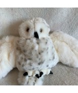 Snowy Owl Furry Folk Hand Puppet Folkmanis White Head Spins Soft Plush T... - £25.62 GBP