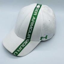 Under Armour  Ball Cap Hat  White / Green LG/XL Heat gear - $18.00
