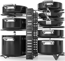 Pot Rack Organizers, 8 Tiers Pots and Pans Organizer for Kitchen Organiz... - $33.51