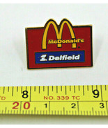 McDonalds Restaurant Delfield Logo Employee Crew Collectible Pinback Pin... - £8.75 GBP