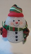 Bethlehem Lights Battery Operated 6&quot; Egg Snowman with Timer [Kitchen] - £11.98 GBP