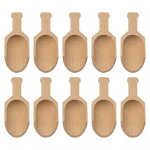 , Mini Wooden Scoops Unpainted Wooden Kitchen Spoon For Candy Spices Par... - £15.73 GBP
