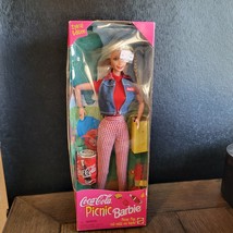 Barbie: &quot;Coca Cola Picnic&quot; Doll, Frisbee, Coke Cooler NIB 1997 - £16.01 GBP